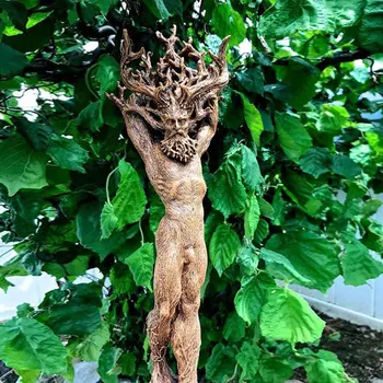 Karšto Parduoti! Dievas Ir Deivė Medžio Statula Apdailos Miškų Deivė Dervos Statulėlės Ornamentas, Sodo Skulptūros Namų Darbalaukio Dekoras