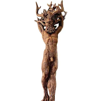 Karšto Parduoti! Dievas Ir Deivė Medžio Statula Apdailos Miškų Deivė Dervos Statulėlės Ornamentas, Sodo Skulptūros Namų Darbalaukio Dekoras