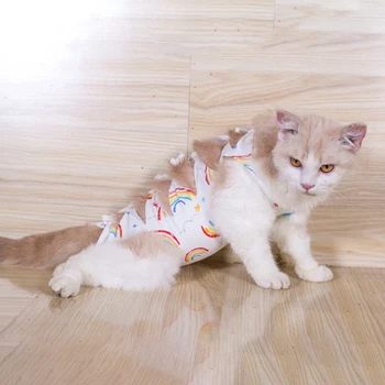 Katės Mažylių Gydymą Vest Drabužius Atkūrimo Kostiumas Alternatyvių Po Operacijos Nešioti Stabdžių Pet Lyžis Žaizdas