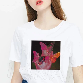 Kawaii Chiken&Duck&Varlė Vasaros Femme S-3XL T-shirts Harajuku Juokinga Tees Marškinėliai Y2k Estetinės Streetwear Ponios Drabužiai Viršūnės