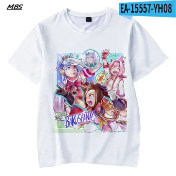 Kawaii Žaidimas Gana Derby 3D Spausdinimo Vaikai Tshirts Mados Vyrai Moterys Vasarą Tees Harajuku Mielas Tshirts Populiarus Anime Drabužius Viršūnės