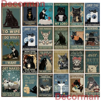 [ Kelly66 ] Naminių kačių Custom Metalo ženklai Plakatas dekoro juostos namų pub 20x30 CM, DM-1-1