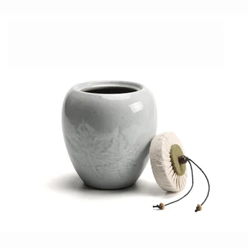 Keramikos arbatos caddy keramikos sandariai bako drėgmei atsparus Japonijos retro stambūs namų apyvokos arbatos talpykla kūrybos high-end