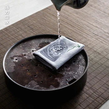 Kinijos absorbentas arbatos rankšluosčiai arbatos audinio staltiesė high-end arbatos puodą rankšluosčiu Zen Kung Fu arbatos rinkinys, priedai rankšluostį