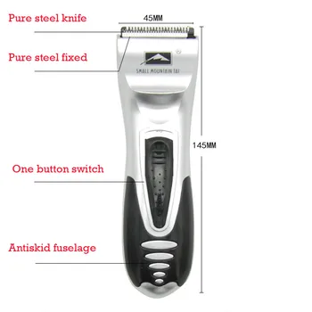 Kirpykla plaukų clipper profesionalios plaukų žirklės vyrų elektros barzda cutter plaukų pjovimo mašina, plaukų kirpimas Naudoti bateriją L*5