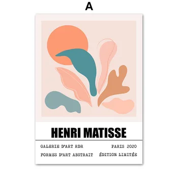 Klasikinis Matisse Abstrakčiai Lapų Eilučių Sienos Meno Tapybos Drobės Šiaurės Plakatai Ir Spausdina Sienos Nuotrauka Už Kambarį Apdaila
