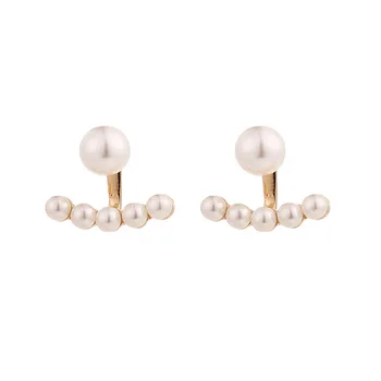 Korėjos Geometrinis Imitacija, perlų Auskarai Paprastas Apvalus Išskirtinį Lašas Tabaluoti Auskarai Moterims Mergina, Šaliai, Papuošalai