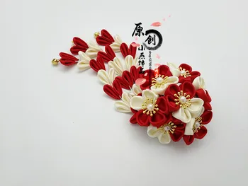 Kostiumo Kimono Hanfu Imtis Foto Šukuosena Staigius Kutas Bell Sakura Audinys Gėlių Japonų Rankų Darbo Plaukų Papuošalai Pusėje Įrašą
