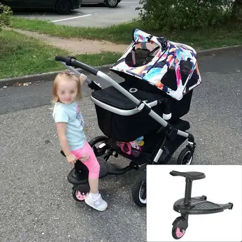 Kūdikio Vežimėlis Žingsnis Valdybos Sustojimo Plokštė Dvyniai Vežimėliais Aksesuaras Lauko Veikla Valdybos Vežimėlis Baby Seat Nuolatinis Plokštė