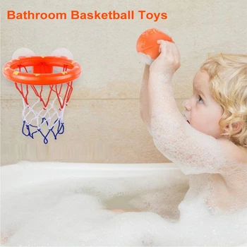 Kūdikių Vasaros Vonios Žaislai Vaikams Fotografavimo Krepšelį Vonia Vandens Žaisti Baby Girl Berniukas Su 3 Mini Plastiko Futbolas Juokinga, Dušo
