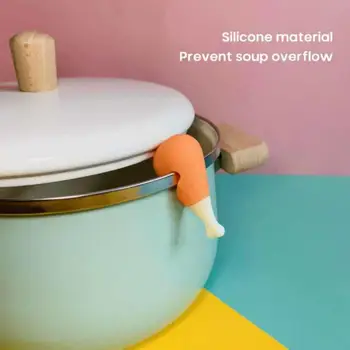 Kūrybos silikono čili vištienos drumstick morkų formos puodą padengti iškėlė išsiliejimas preventer virtuvės praktinių įdomus įtaisą lengva valyti