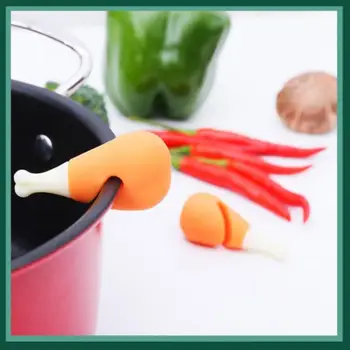 Kūrybos silikono čili vištienos drumstick morkų formos puodą padengti iškėlė išsiliejimas preventer virtuvės praktinių įdomus įtaisą lengva valyti
