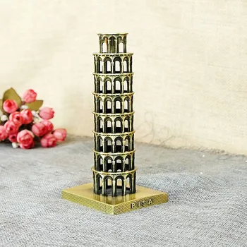 Kūrybos šviesą Geležies Apdailos Simpatijų Italija Tower of Pisa pasaulyje garsaus mini Amatų Figūrėlės & Miniatiūros dovanų pateikti FG879