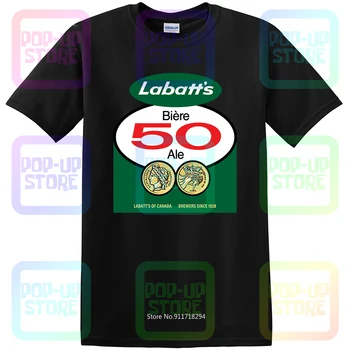 Labatts Retro Ženklo Logotipas 50 Alus Ale alaus Darykla Kanados Shirt marškinėliai Tee Unisex Dydis:S-3XL