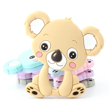 Laikyti&Augti 1Pcs Silikono Teether Gyvūnų Koala Baby Dog Teether angliavandenius (BPA Free 