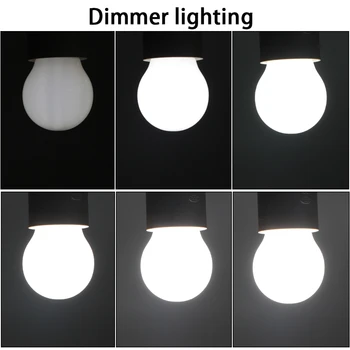 Lampada led kaitrinė e27 lemputės šviesos G45 220V dimeris pieniškas shell super 4W balta 6000K šviesa Energijos taupymo pritemdomi namų lempa