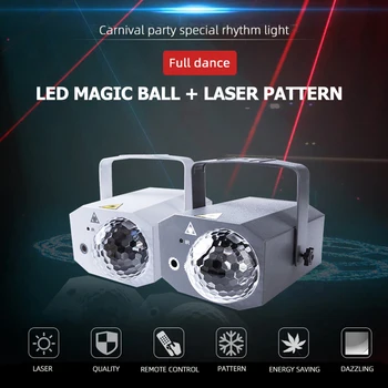Lazerio Disco Šviesos DJ Paty Projektorius Diskoteka Kamuolys Lempos 5V USB RGB Mini Scenos Šviesos diodų (LED) Šokių Grindų, Apšvietimo Šou Namų Paty