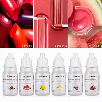 Lašai vaisių aromato esmė aliejaus lūpų blizgesys bazinės klasės kosmetikos maisto rankų darbo lūpų veganų medžiagos L7N5