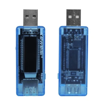 LCD USB Srovė Talpa Testeris Voltų Srovė Aptikti Įkroviklio Talpa Testeris Mobiliojo Energijos Detektorių Akumuliatoriaus Testas