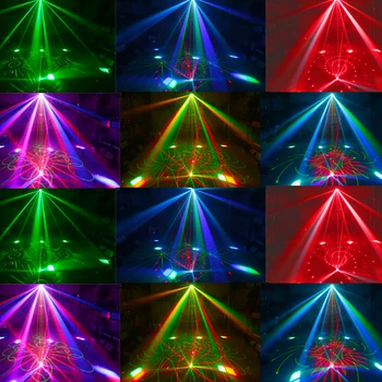 Led disco sviestinis scenos šviesos DMX512 profesionalus projektorius DJ spalvinga šviesos apšvietimo šalis vestuvių lazerio šviesa