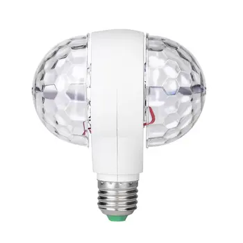 LED E27 6W Dual Galvos Magija Etape Diskoteka Lempos Sukasi vadovauja LED Etape Spalvinga Šviesos Lemputės Atostogų Šalis, Baras KTV Diskoteka