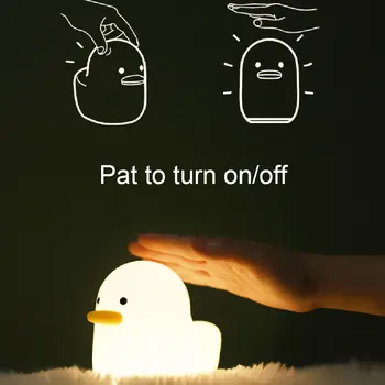 LED Mielas Antis Naktį Šviesos Silikono Soft Touch 