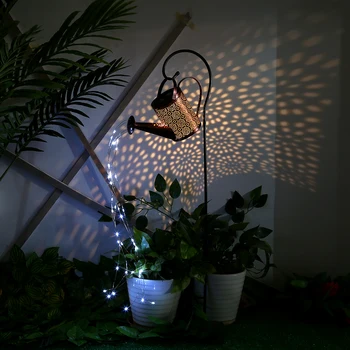 LED Saulės Tuščiaviduriai Virdulys Lempos Lauko Laistymo Gali Fėja Šviesos Sodo Puošmena Lauko Festivalis Pasakos Žėrintis Girliandą Lempos