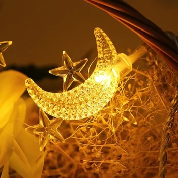 Led star mėnulio šviesos string INS star mėnulio festivalis lemputės dekoratyvinis apšvietimas