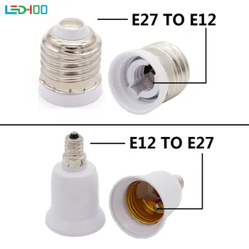 Lempos laikiklis E27, kad E12 adapteris keitiklis Liepsną laikiklio adapterio E12 į E27 lempa bazė