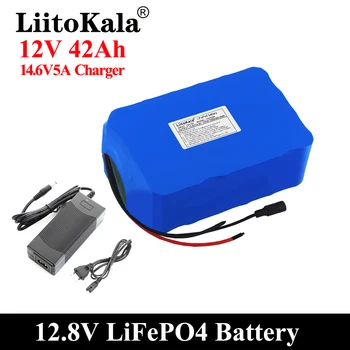 LiitoKala 12V 40Ah Lifepo4 Baterija Subalansuotas BMS Elektros Valtis ir Nepertraukiamo Elektros Tiekimo 12.8 V su 4S BMS 100A