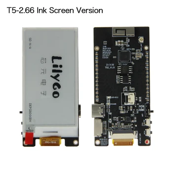 LILYGO® T5-2.66 colių E-popierius, suderinamas su T-U2T USB TTL automatinė downloader
