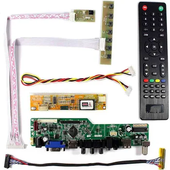 Lwfczhao Rinkinys LP156WH1 TV+HDMI+VGA+AV+USB 1366x768 LCD LED ekrano Valdiklio plokštės Tvarkyklę lvds 30pins skydelis