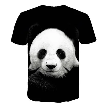 Mada karšto Panda Hip-hop, Rokas T Kitty Marškinėliai trumpomis Rankovėmis 3D Atspausdintas Mens Viršūnes Tees Vasaros Drabužių Lašas Laivybos vyrų drabužiai.