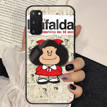 Mafalda Mielas Animacinių filmų Telefono Grūdintas Stiklas Case Cover for Samsung Galaxy M 12 20 21 30 31 40 50 51 52 70 71 72 E S Mados