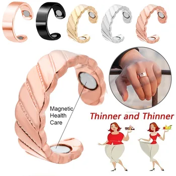Magnetinio svorio žiedą, vyrams, moterims, mada, juvelyrika, sveikatos žiedai, išlaikyti plonas metalo touch akupunktūra sveikatos priežiūros