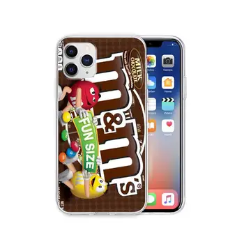 M&M ' S Šokoladiniai Nutella Butelį Skaidraus Mobiliojo Telefono Atveju Xiaomi Redmi K30s Ultra Pastaba 9s 9 Pro Max 10 Mi Lite 11 10T Pro