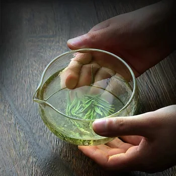 Matti Dubenį su Vandens Chawan Taurės Whisking Unikali Tekstūra Stiklo Japonijos Scoop Ceremonija Nepamiršti Dovanų Salotos Indų