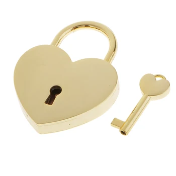 Mažas Mini Širdies Formos Spynos su raktu Spyna su raktu, Papuošalų Dėžutės Dienoraštis Knyga