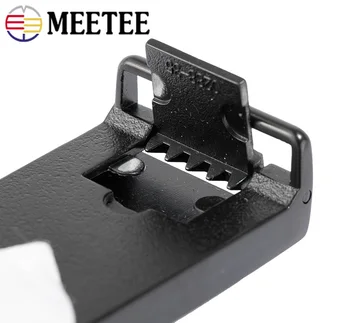 Meetee 1pc/2vnt 30mm Vyrų Metalinių Diržo Sagčių Lydinio Sklandžiai Sagtis Clip-on Kelnių Diržus ir Galvos PASIDARYK pats Odos Amatai Pakeitimo