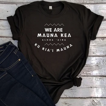 Mes Mauna Kea Dovanų Marškinėlius Estetinės Moterų Viršūnių 2020 Plus Size Spausdinti Tee Korėjos Drabužių Kalėdų Marškinėliai Padėkos