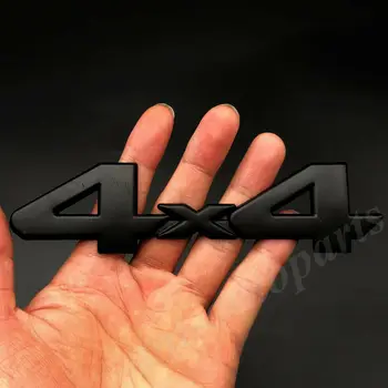 Metalo Black 4X4 Ženklelis Automobilių Kamieno Sparnas Galinis Emblema Lipdukas Lipdukas SR5 4WD V6
