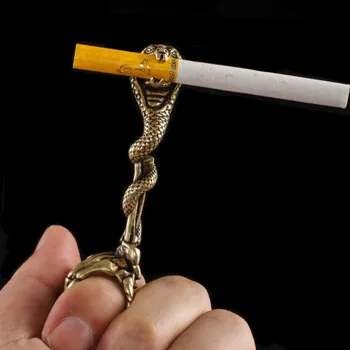 Metalo Piršto Įrašą Cigarečių Savininko Žiedo Stovo Žiebtuvėlių, Rūkyti, Priedai Rūkalius Dovana Moterims, Vyrams Suaugusiųjų Cigarų Stendas