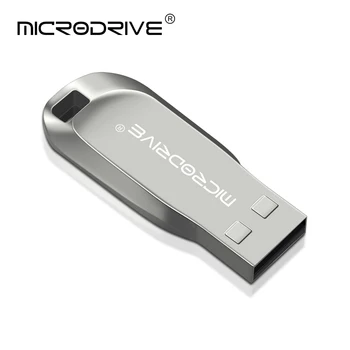 Metalo Usb flash Drive 8GB 16GB 32GB 64GB Saugojimo Usb Stick Metalo Usb Mini 128GB Pen ratai Nešiojamų pc