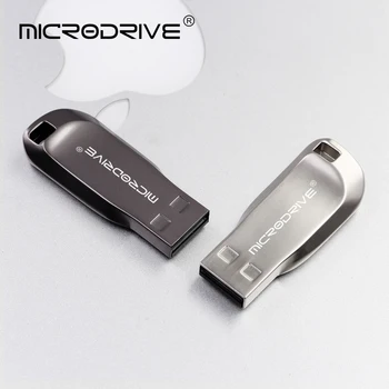 Metalo Usb flash Drive 8GB 16GB 32GB 64GB Saugojimo Usb Stick Metalo Usb Mini 128GB Pen ratai Nešiojamų pc