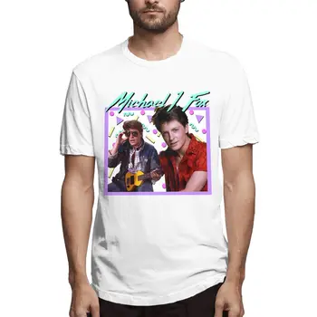 Michael J 80s Fox Teen Wolf 2021 pardavimas Vyrų T Shirts Naujovė Tee Marškinėliai trumpomis Rankovėmis Įgulos Kaklo Marškinėliai Grynos Medvilnės Vasaros Drabužių