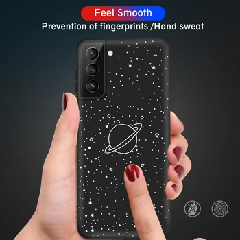 Mielas Įprotis, Telefono dėklas, Skirtas Samsung Galaxy S21 Plius Širdies Silikoninis Dangtelis, Skirtas 