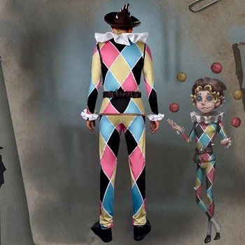 Mike Morton /Acrobat cos Tapatybės V anime vyras moteris cosplay Aukštos kokybės mados kostiumas pilnas komplektas Top + kelnės + diržas + apykaklės