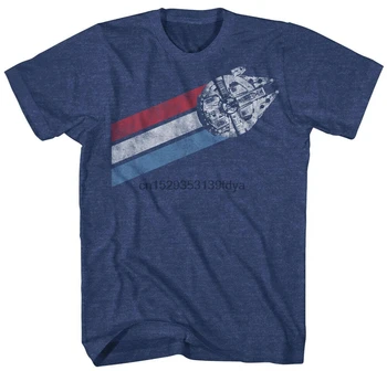 Millennium Falcon Juostelės Karinio Jūrų Laivyno Heather Vyrai T-Shirt Naujas