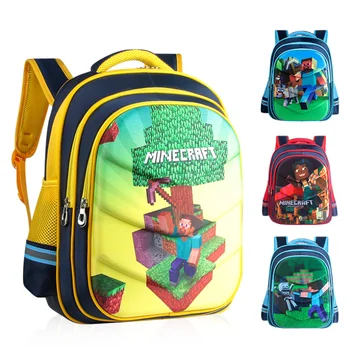 Minecraft Mokyklos Krepšiai Berniukams, Vandeniui atspari Kuprinės Vaikų Knygos maišelį Vaikai Peties Maišas, Kuprinė ant Nugaros