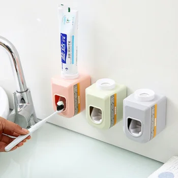 Mini Automatinis Dantų pastos Dozatorius Sienos Montuojamas Vonios kambarys stalčiuko Vaikų Dantų pastos Išspausti Prietaiso Vonios kambarys Pakabukas